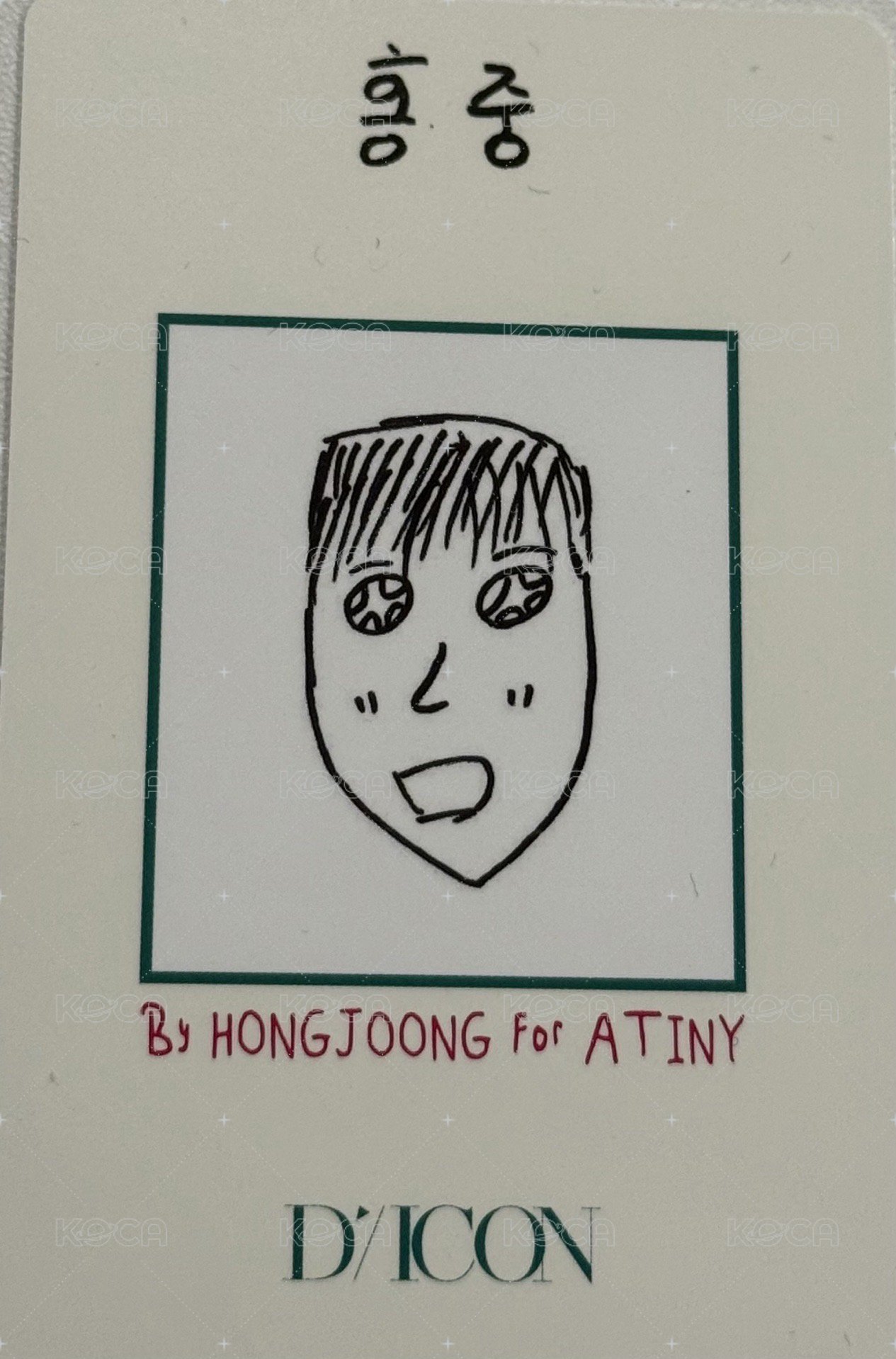 DICON寫真 周邊卡  背面