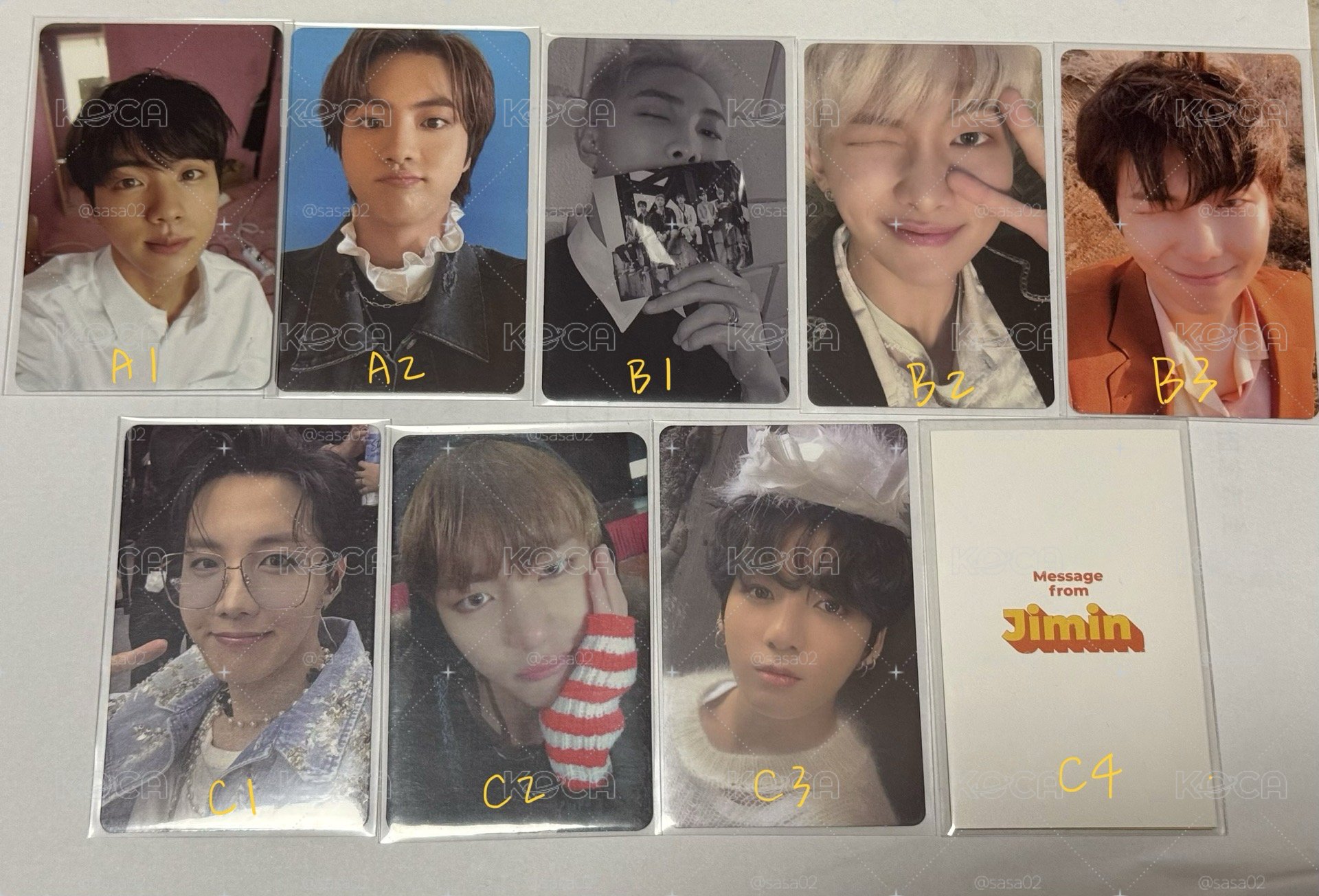 BTS 專輯小卡