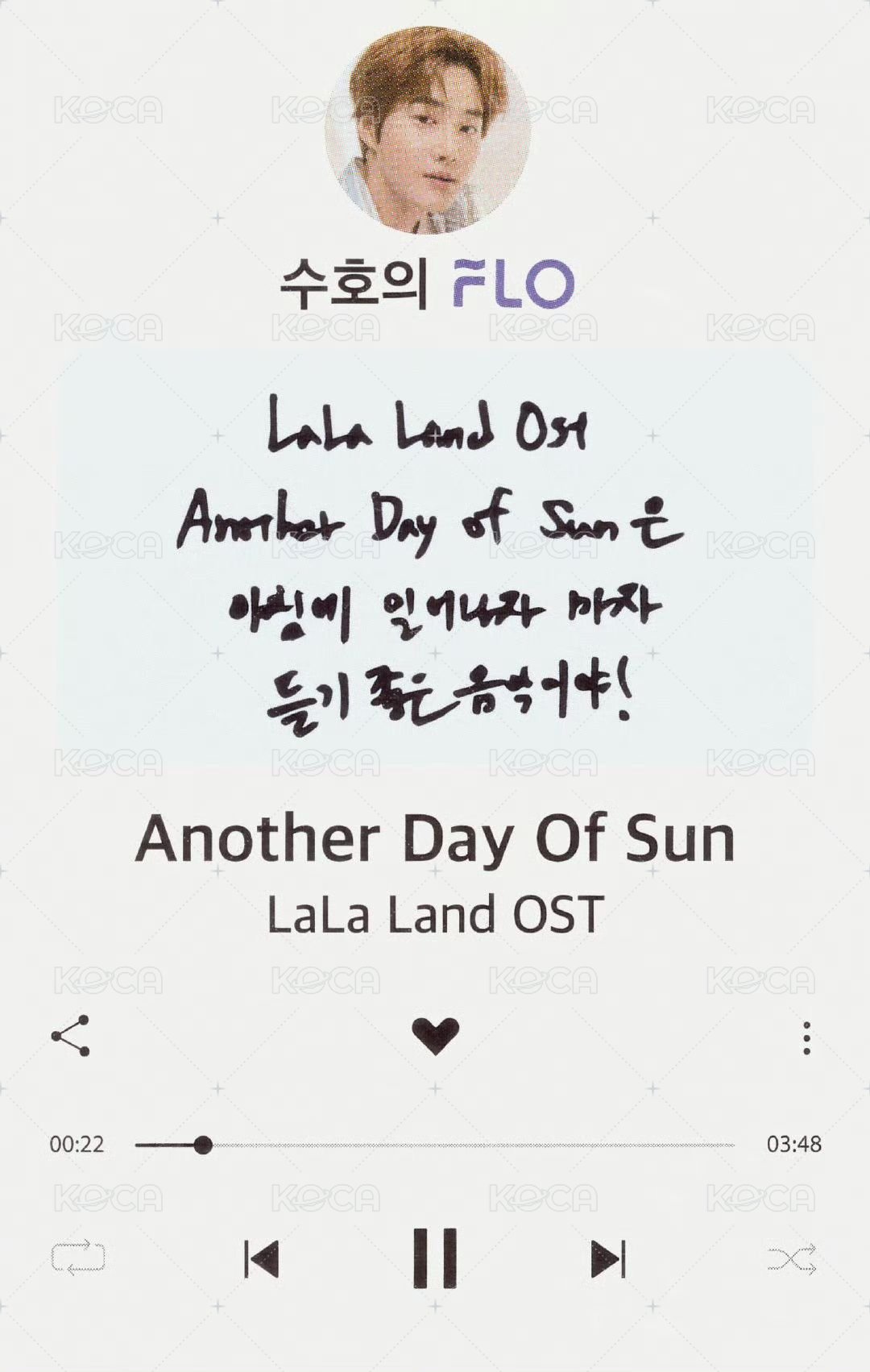 FLO 1.0 代言卡  背面