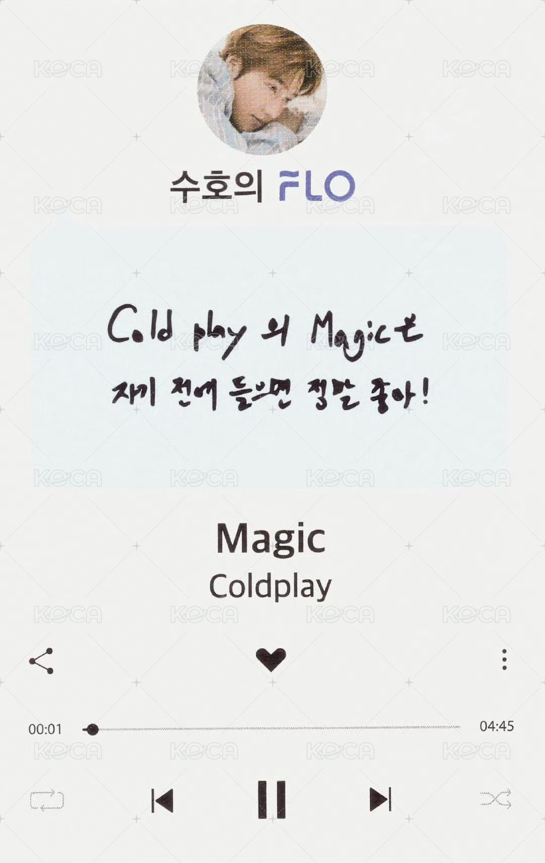 FLO 1.0 代言卡  背面