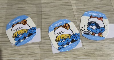 藍色小精靈貼紙 3張一起