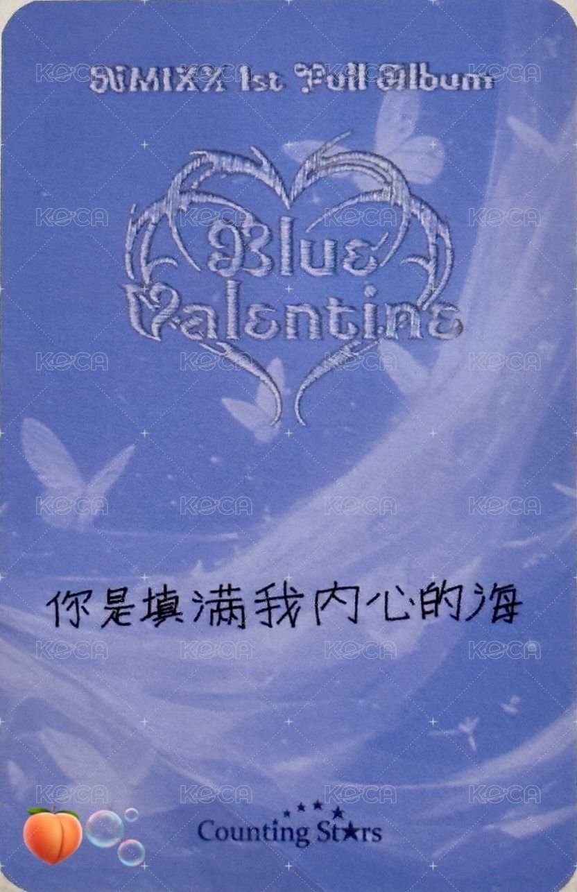 正規一 數星星 線上 1.0 簽售卡 精靈 背面