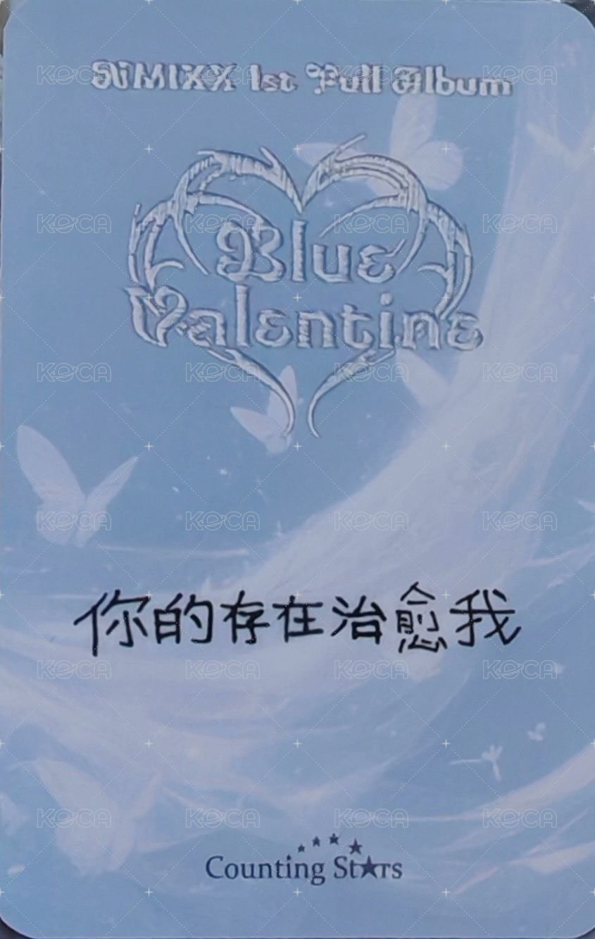 正規一 數星星 線上 1.0 簽售卡 精靈 背面