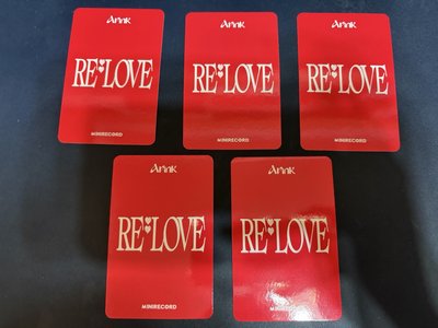 售Apink 迷你十一輯 "RE : LOVE" Minirecord 通路特典小卡 成套