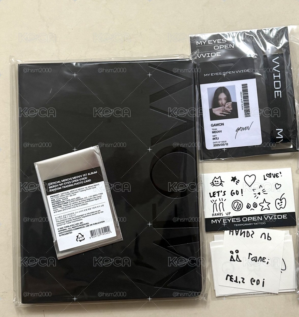 MEOVV台北快閃 筆記本+姓名牌
