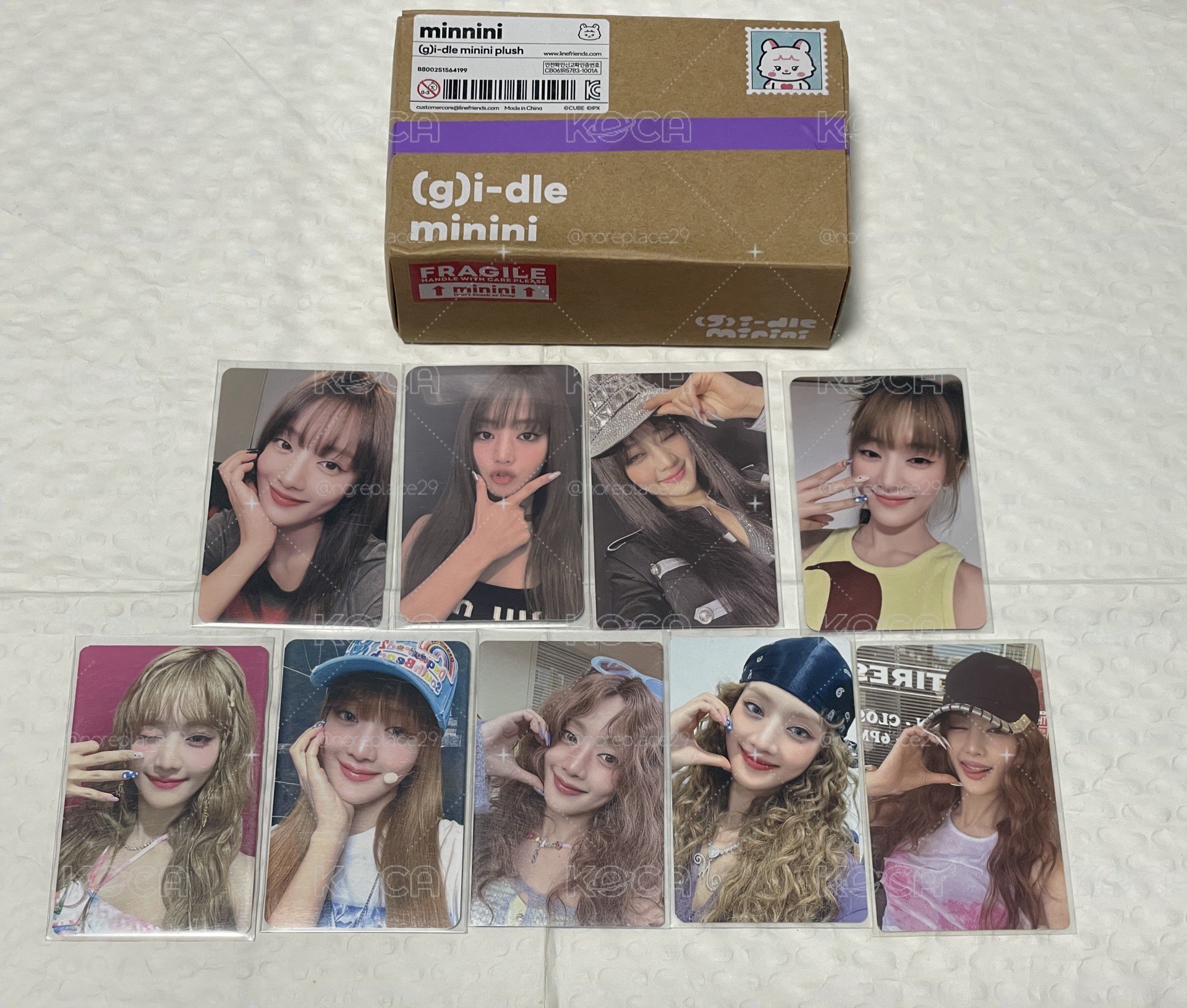 i-dle 米妮盒娃 日巡滿額卡 扭蛋打卡棒
