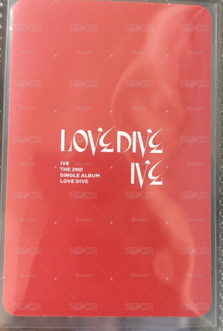 IVE REI LOVE DIVE 專輯卡
