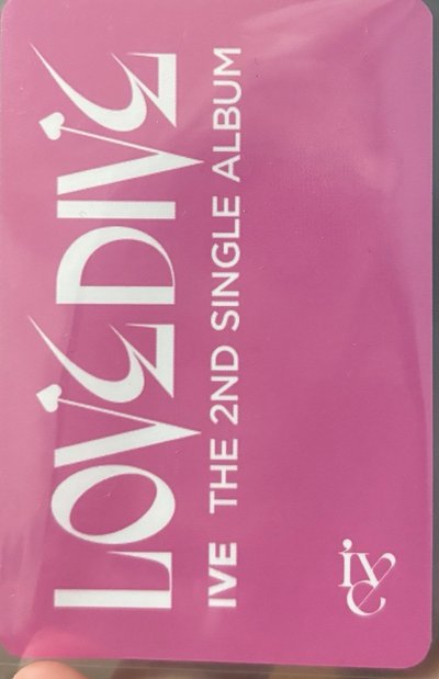 IVE REI LOVE DIVE k4 2.0 簽售卡 