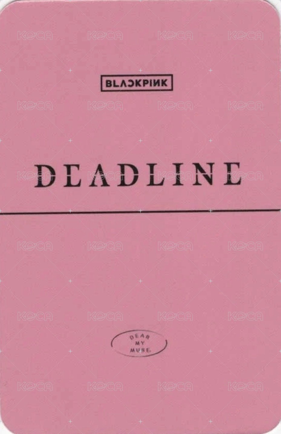 DEADLINE dmm A 特典卡  背面