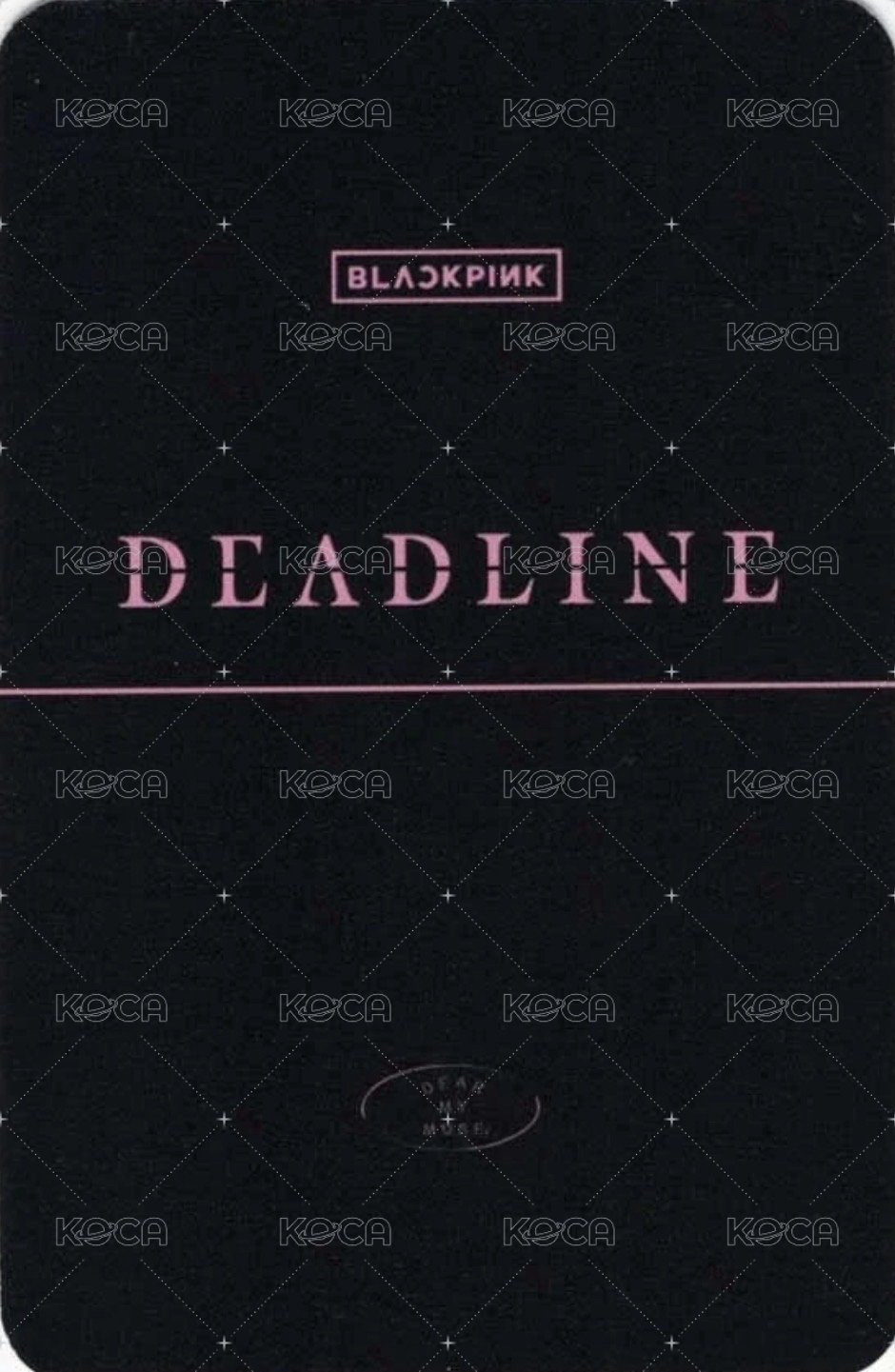 DEADLINE dmm B 特典卡  背面