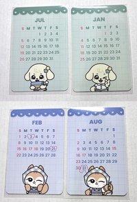 月曆小卡-安秋（雙面卡）