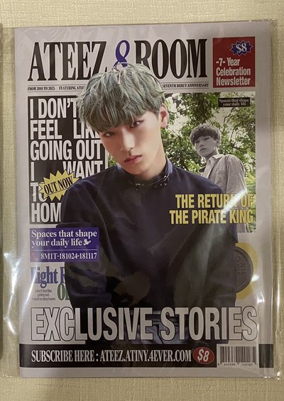 Ateez 4期會員禮/傘報紙