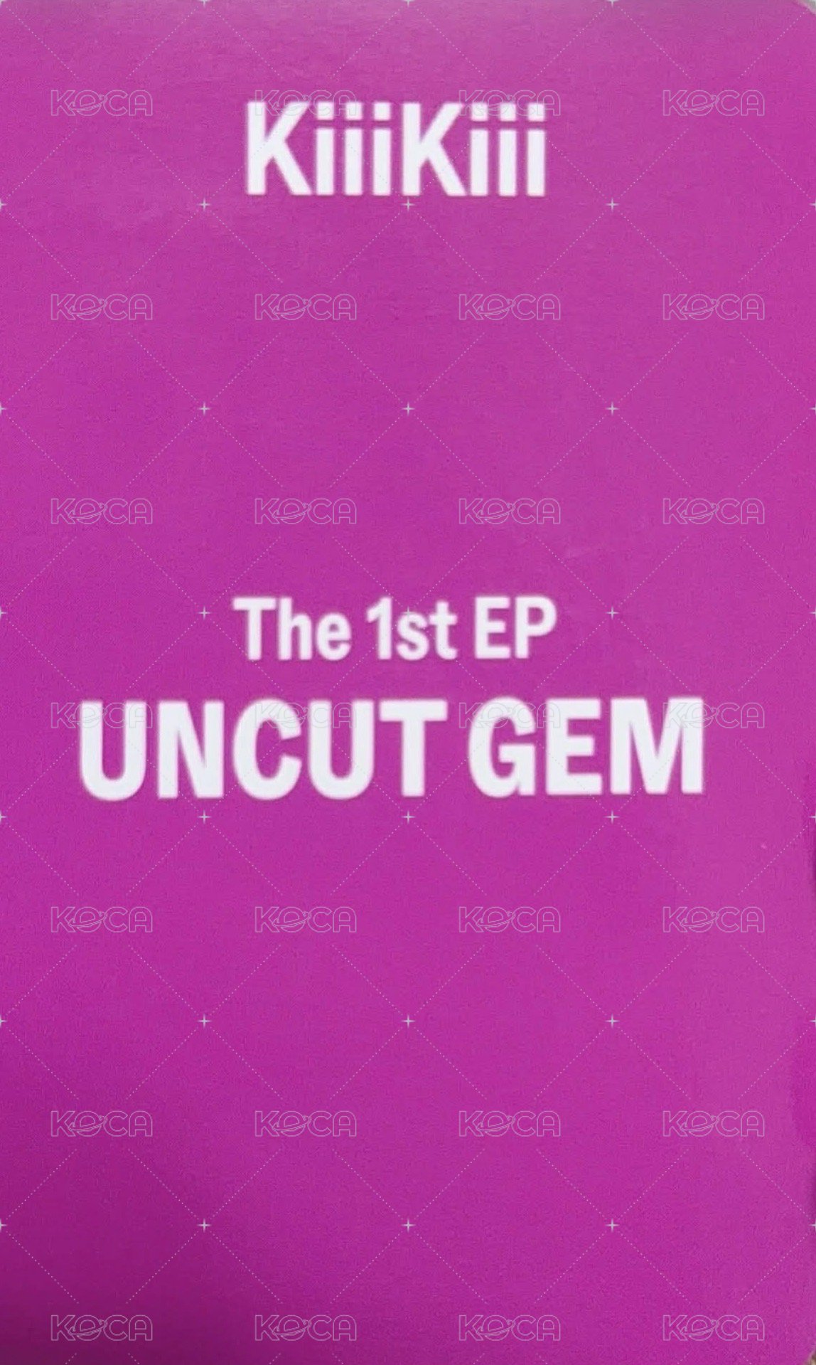 UNCUT GEM k4 3.0 簽售卡  背面