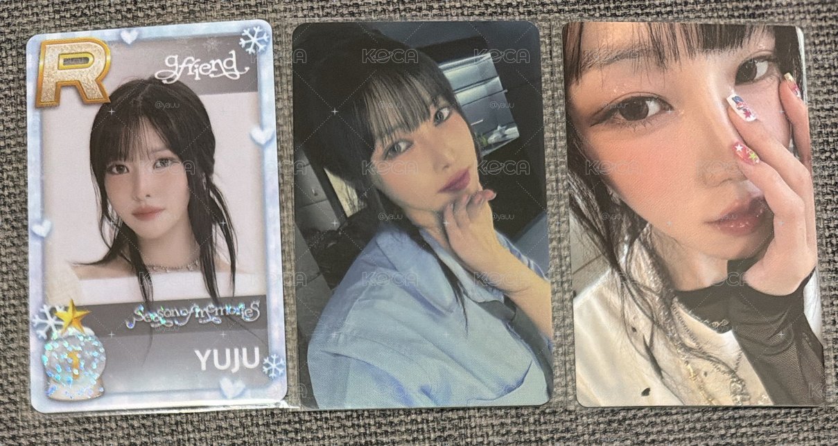 GFRIEND十週年 YUJU小盤 遊戲卡含明信片/幸運卡