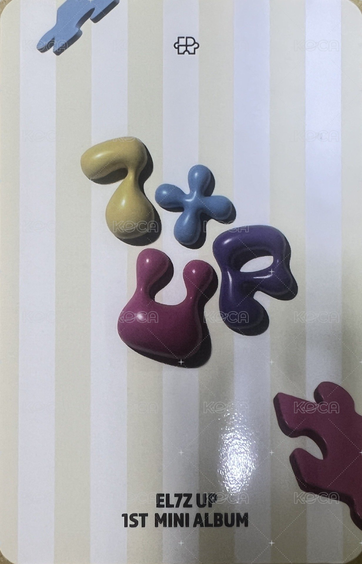 1st mini album [7+UP] PLVE ver. 專輯卡  背面