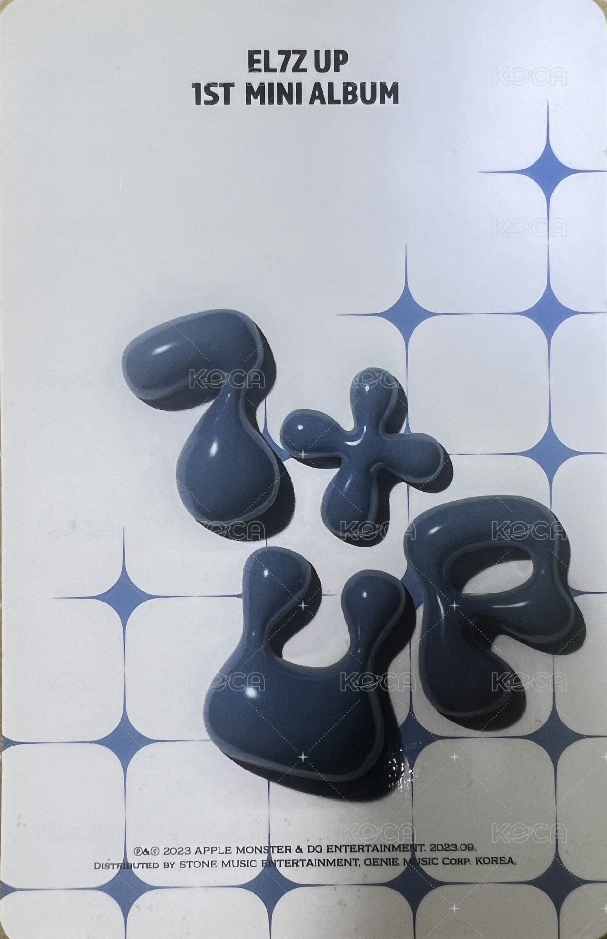 1st mini album [7+UP] Queen ver. 專輯卡  背面