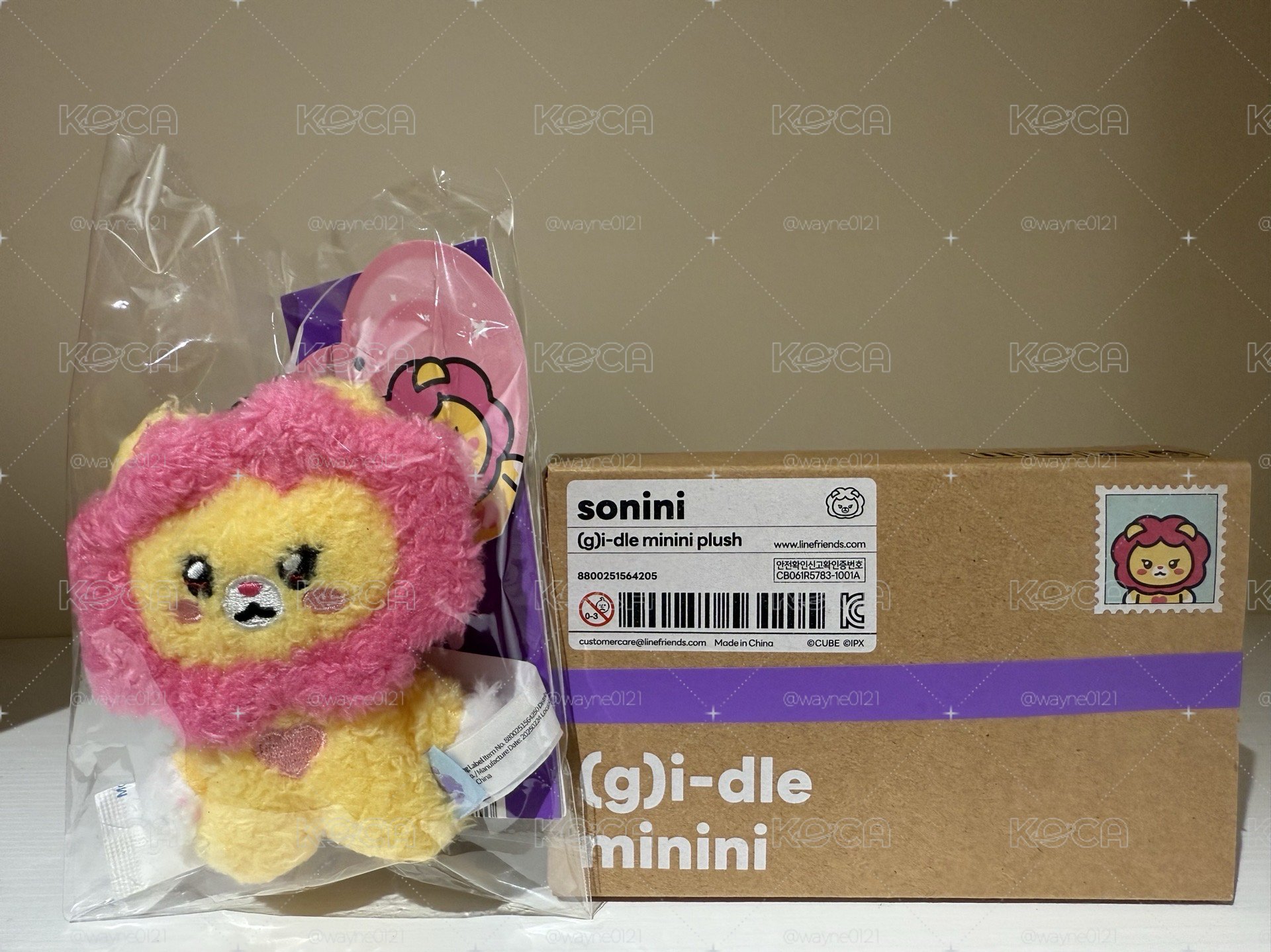 I SWAY 一代盒娃 吊飾娃 Sonini 娃娃玩偶 line friends快閃
