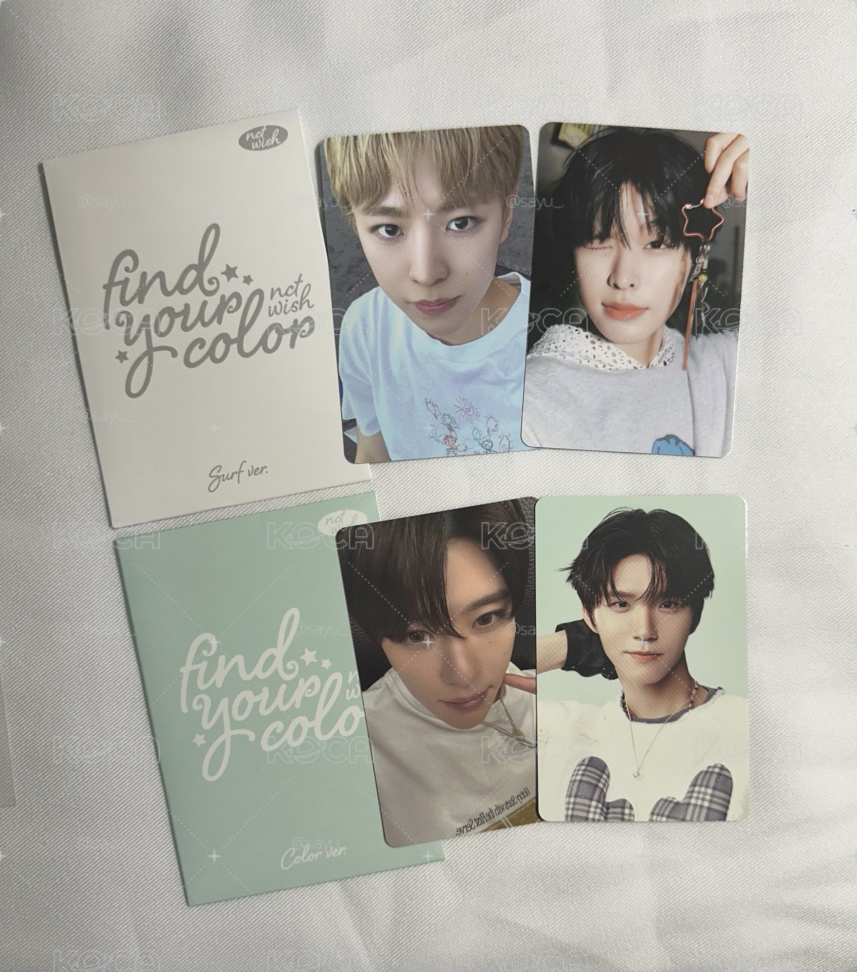 🥖NCT WISH color快閃卡 吳是溫 Sion 前田陸 Riku 得能勇志 Yushi 金栽禧 Jaehee