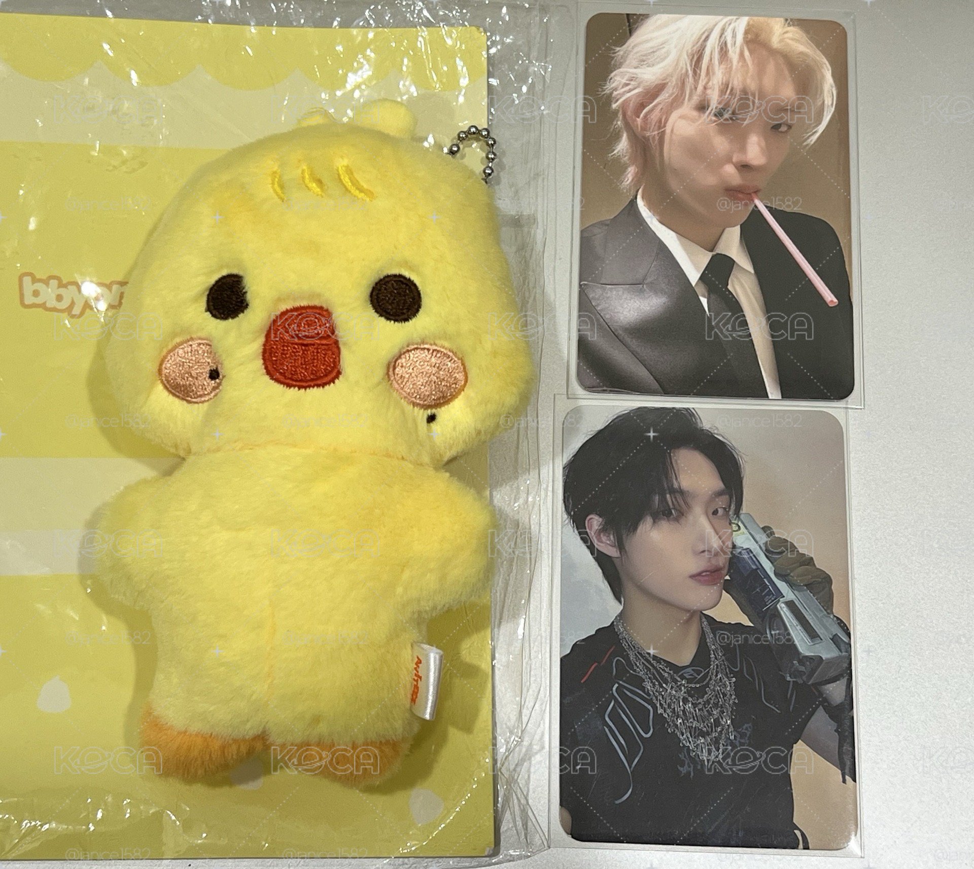 ATEEZ MINGI旼琦豆豆眼娃娃&飲料卡