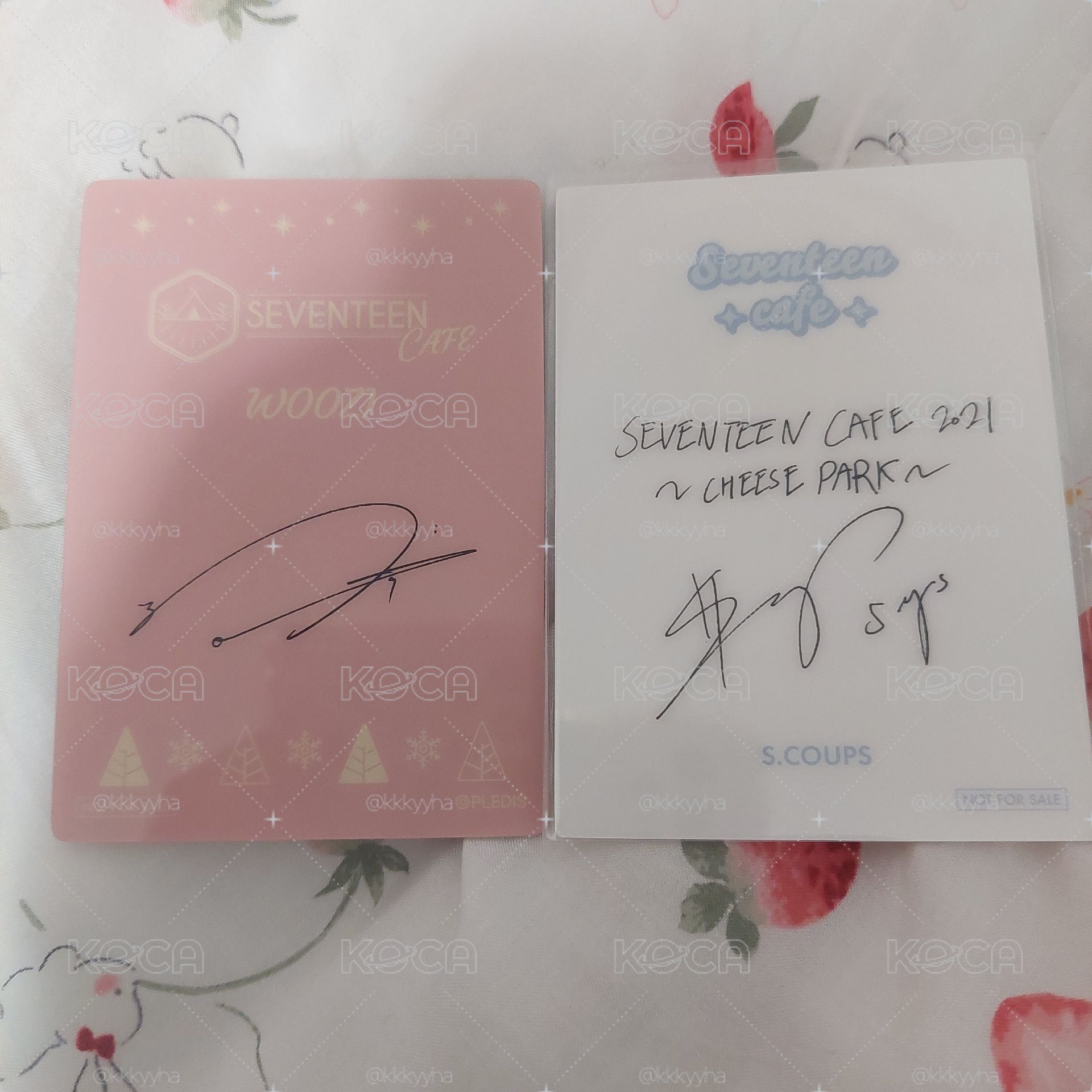 SEVENTEEN CAFE 線上 特典卡 EC 日本 咖啡廳 勝哲 知勳 WOOZI
