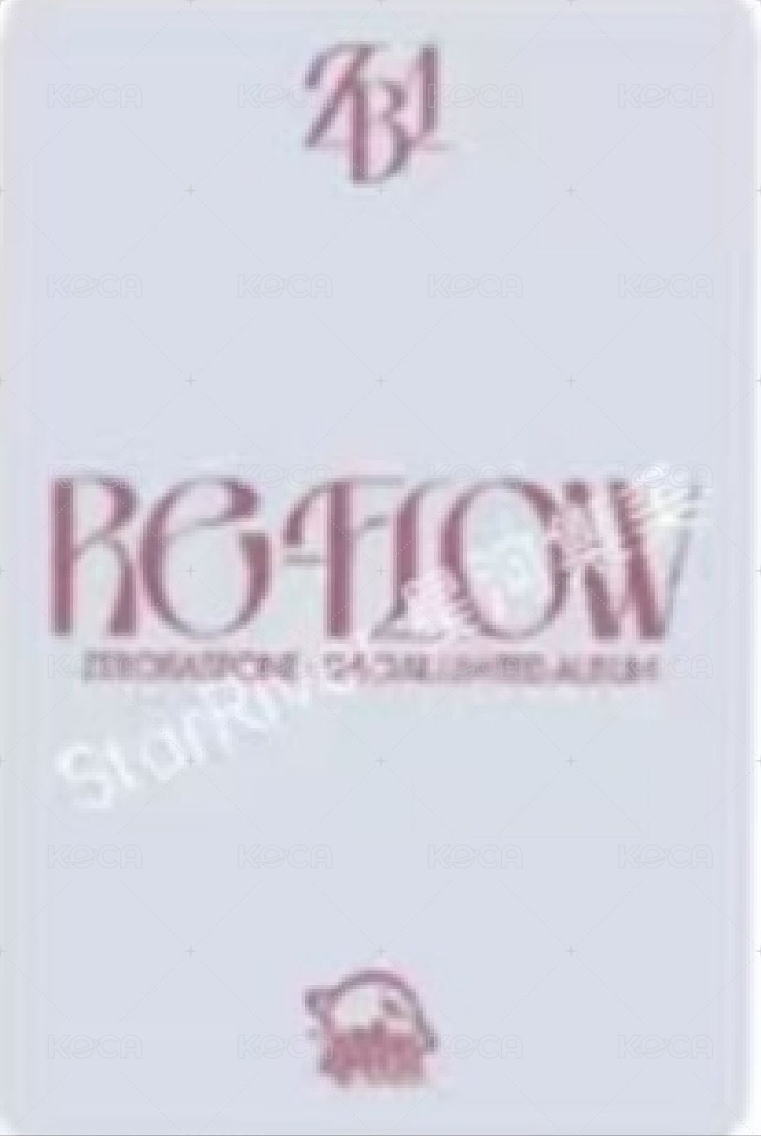 [𝐑𝐄-𝐅𝐋𝐎𝐖] sr 特典卡 眼鏡 ver. 背面