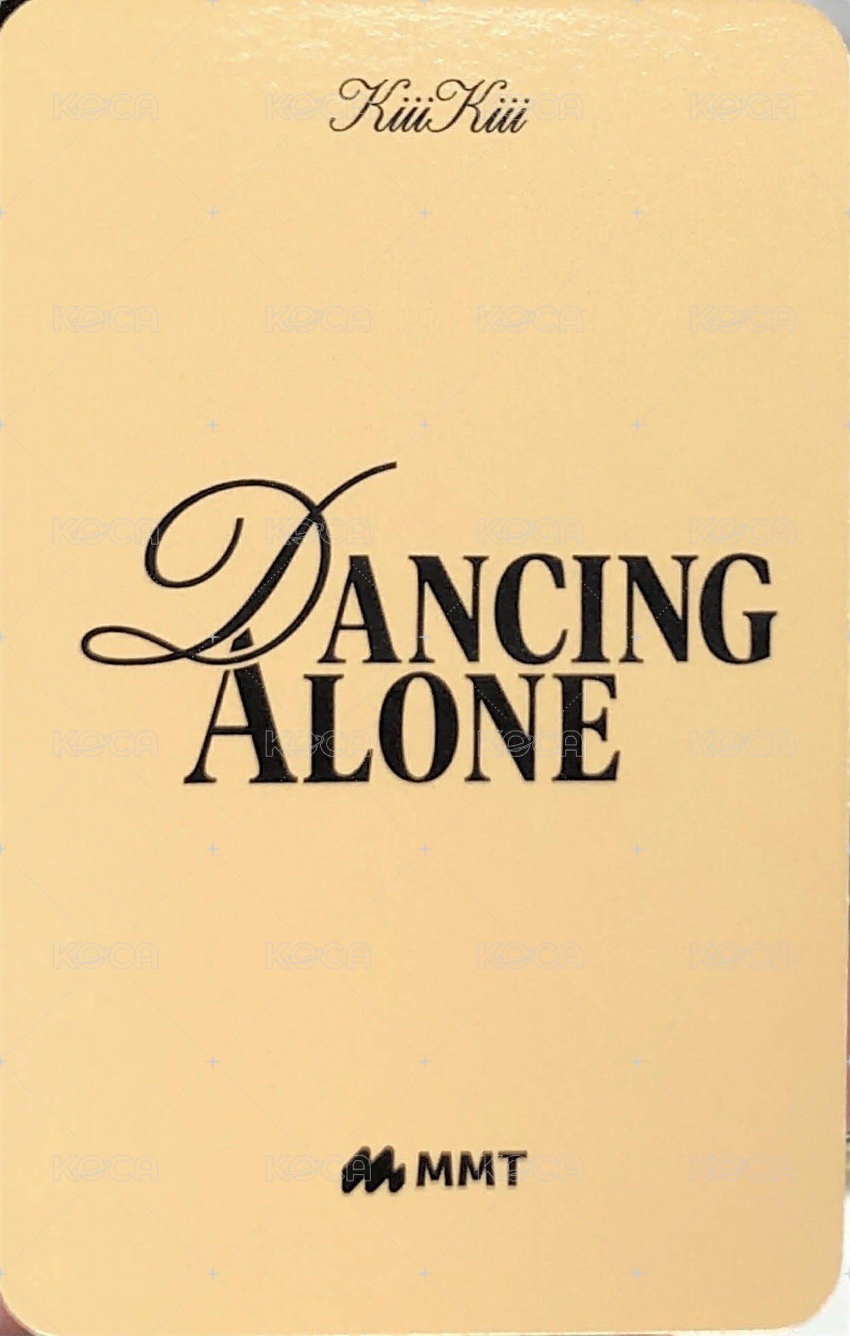 DANCING ALONG mmt 2.0 簽售卡  背面