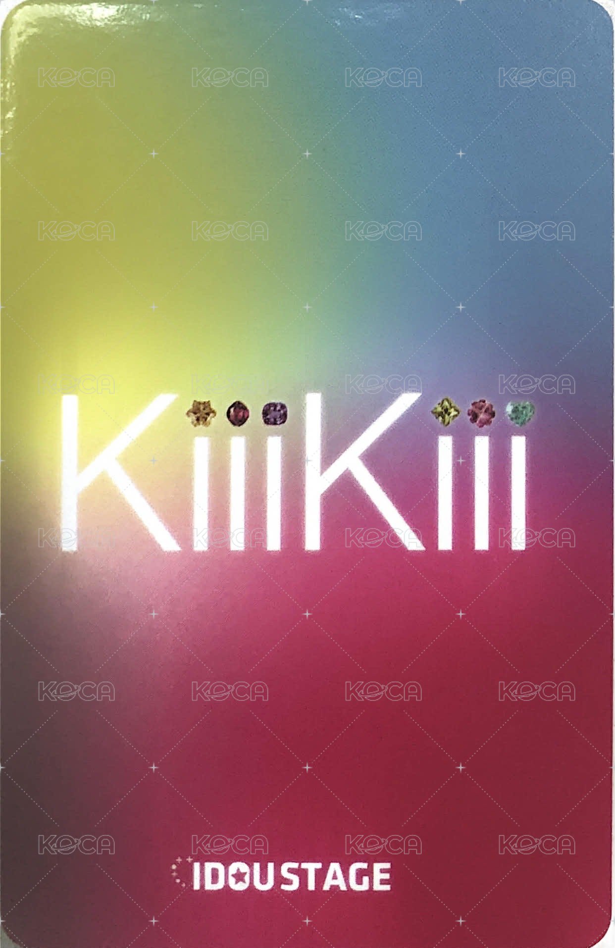 UNCUT GEM 愛豆驛站 2.0 簽售卡  背面