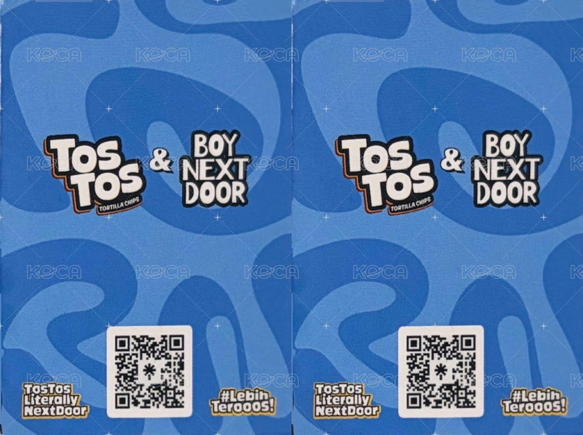 TosTos 代言卡 藍版 背面