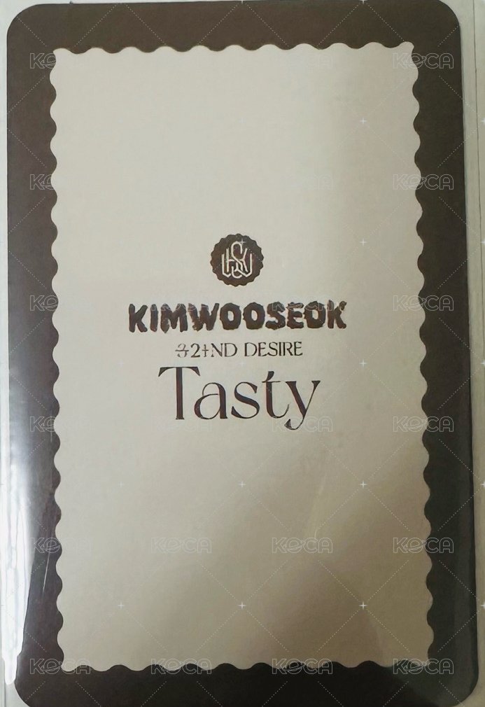 2ND DESIRE [TASTY]  cream 專輯卡 自拍卡 背面