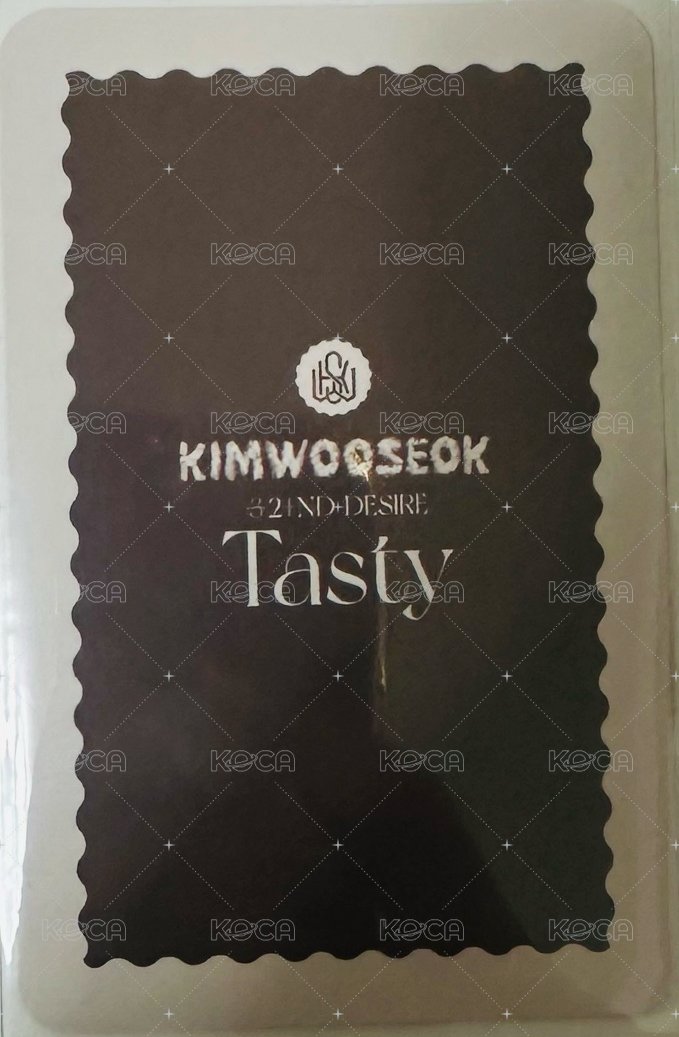 2ND DESIRE [TASTY]  cookie 專輯卡 自拍卡 背面