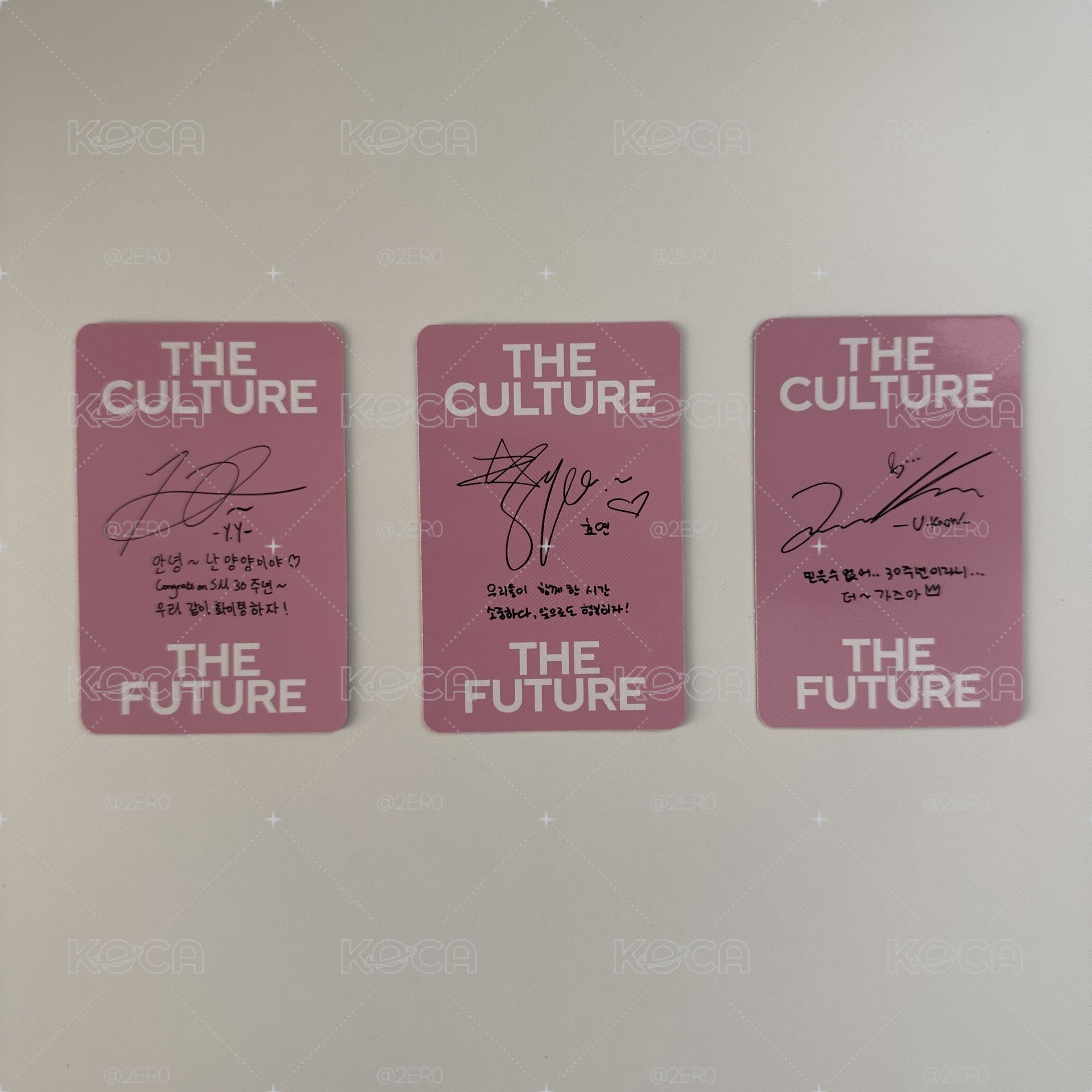 SMTOWN 專輯 THE FUTURE版 小卡 揚揚/孝淵/允浩