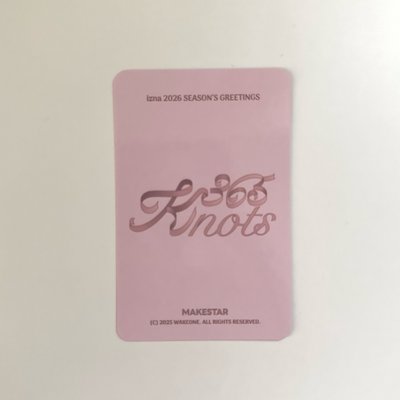 izna Jeemin 26’年曆 ms 特典卡 