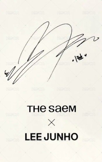 THE SAEM 代言卡  背面