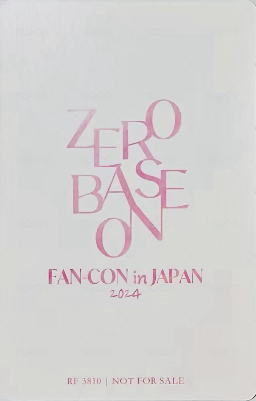 24'JP FC 通常盤 官拍 演唱會 DVD / CD 卡  背面