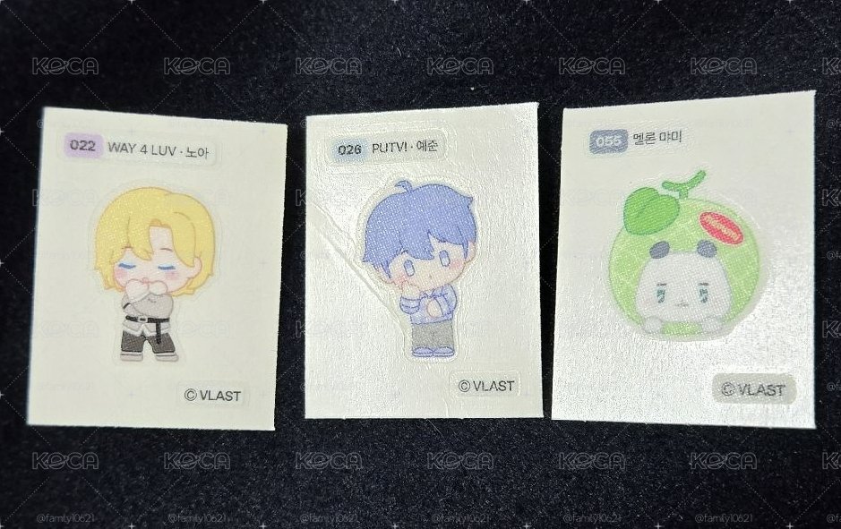 PLAVE x GS25 貼紙、證件照組