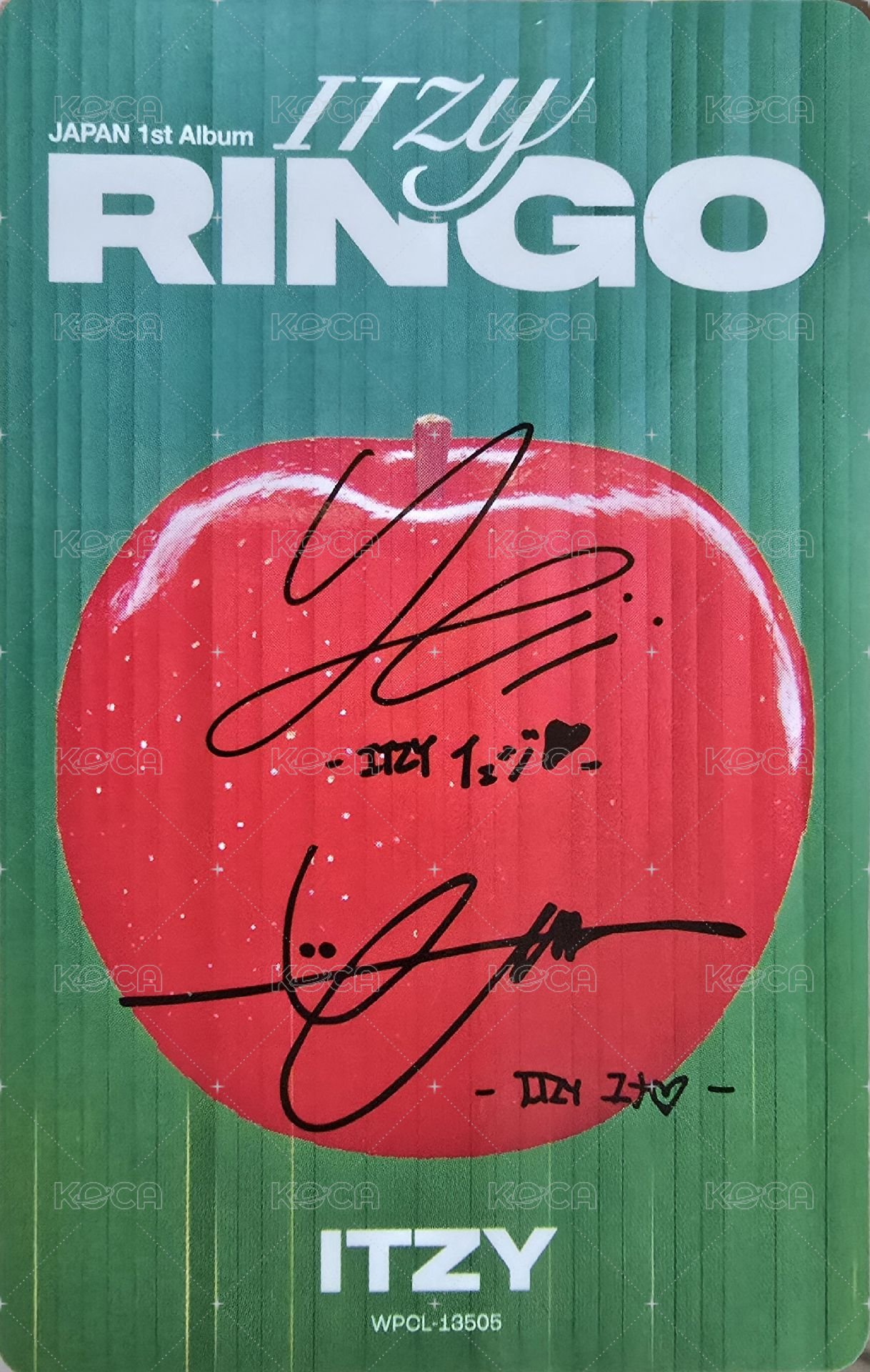 RINGO 專輯卡 初回B 雙人卡 背面