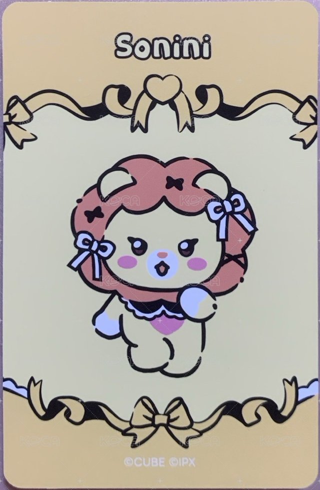 lf minini 快閃店 周邊卡 pvc卡套卡 背面