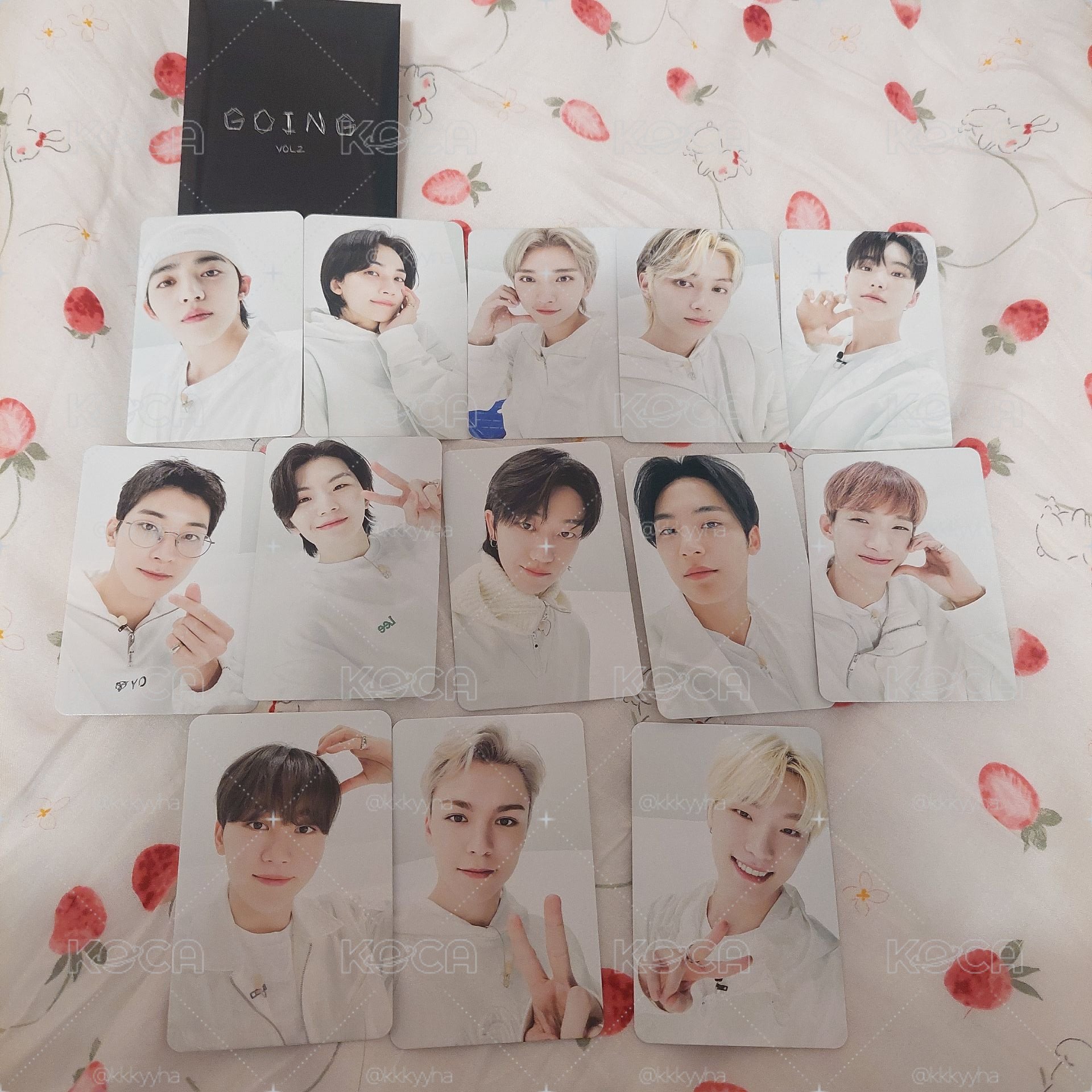 SEVENTEEN Going 雜誌 小卡 黑白一套