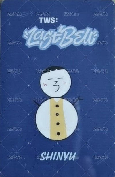 申惟單曲打歌卡 手繪卡背