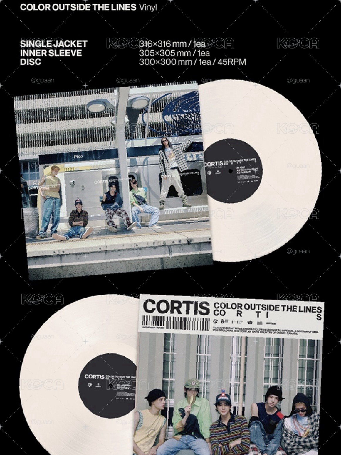 CORTIS - 首張單曲 [COLOR OUTSIDE THE LINES] (黑膠唱片)
