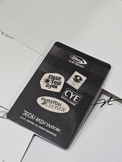 CYE CLOSER TO MY ARCHIVE 吊飾周邊卡 全珉稶