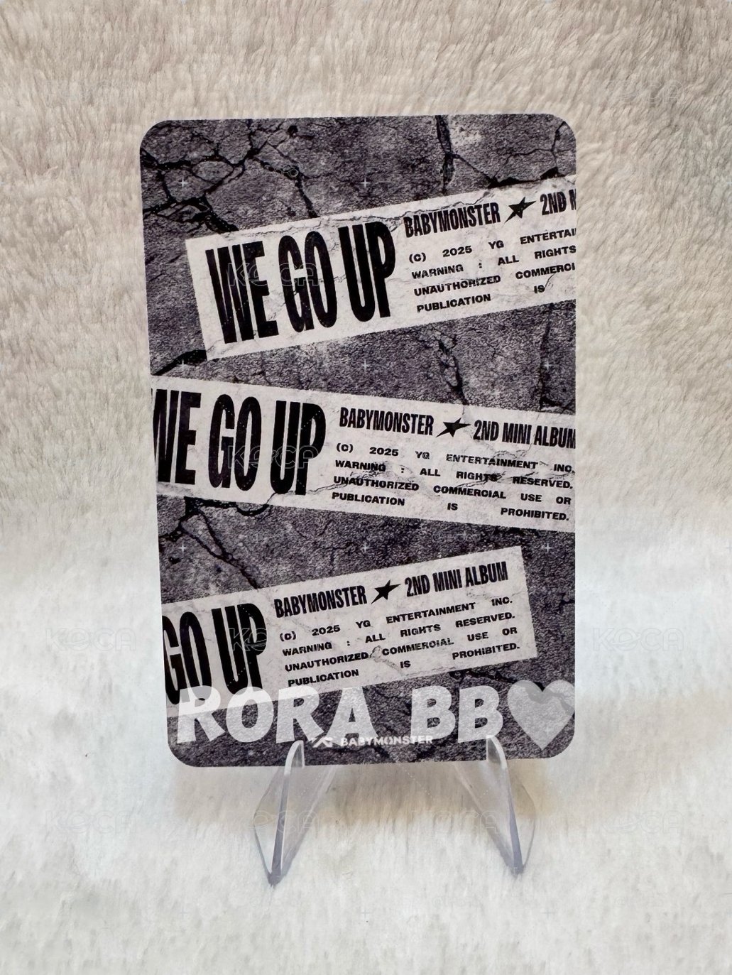 🩵BABYMONSTER ASA WE GO UP粉髮角打歌卡