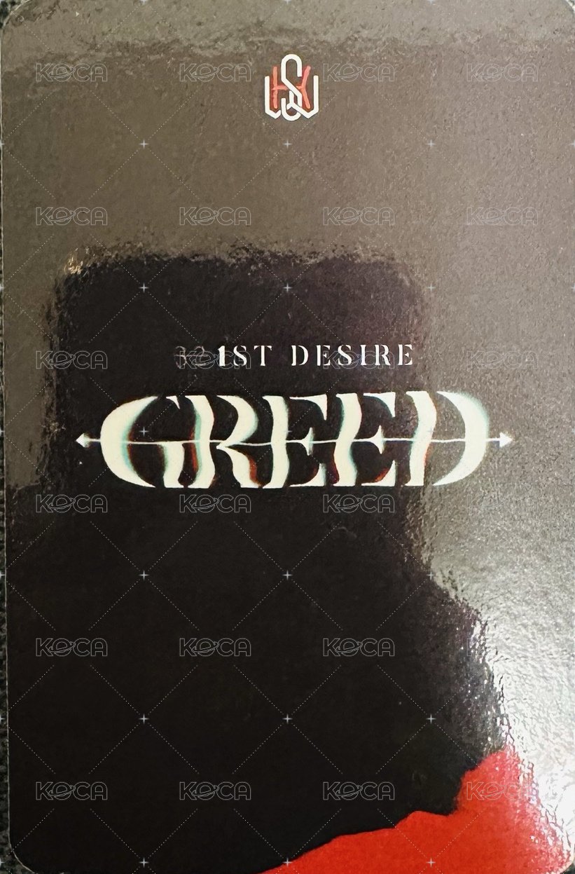 1ST DESIRE [GREED] K 專輯卡  背面