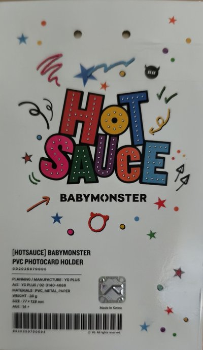 [Hot Sauce]PVC卡套及兩張小卡