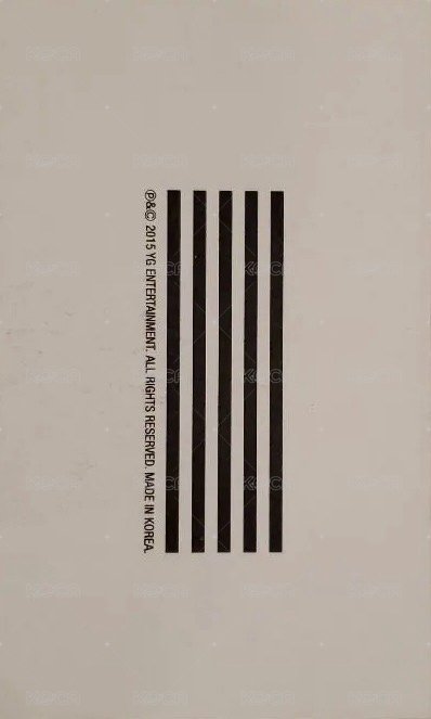 正規3 專輯卡 T.O.P 背面