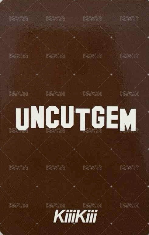 UNCUT GEM 打歌卡 BTG 3.0 背面