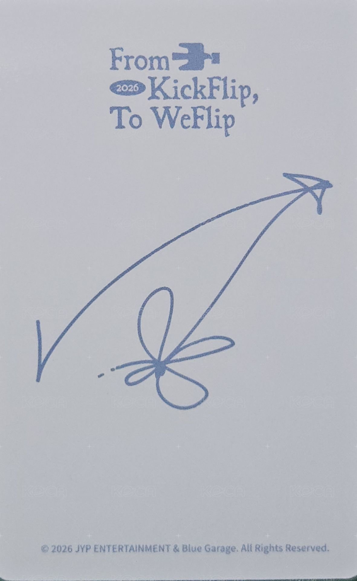 1st FC 禮物盒 周邊卡  背面