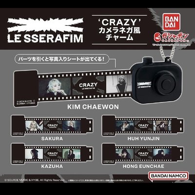 BANDAI [CRAZYJP] 扭蛋 底片吊飾 相機扭蛋