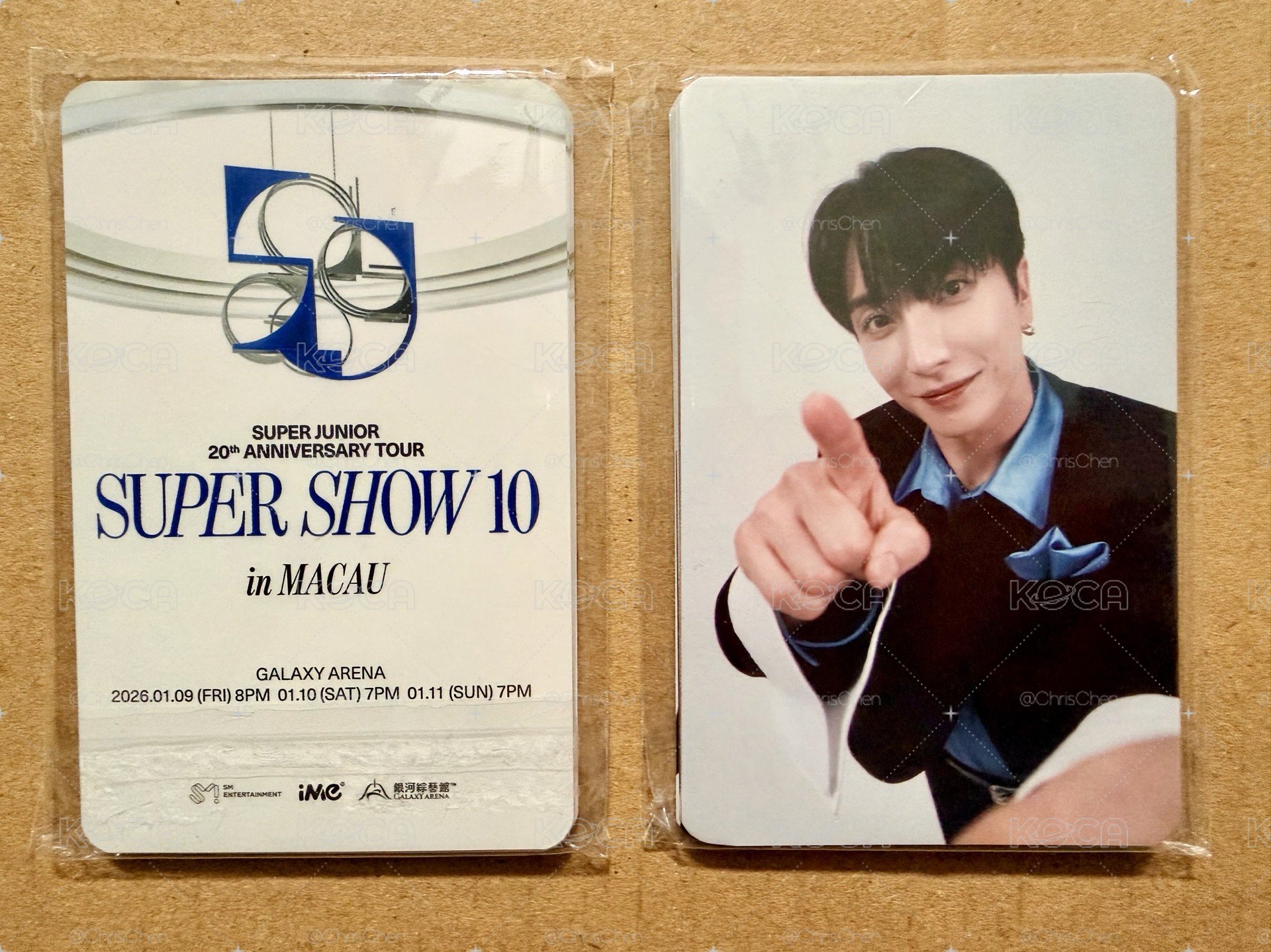 Super Junior SS10 澳門場 入場禮小卡（9人/組）