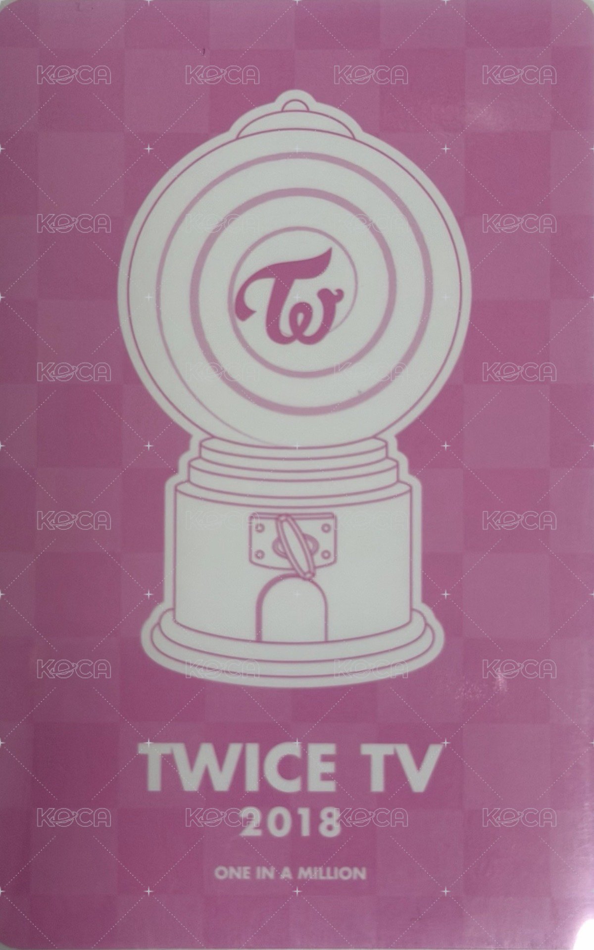 TWICE TV 2018 周邊卡  背面